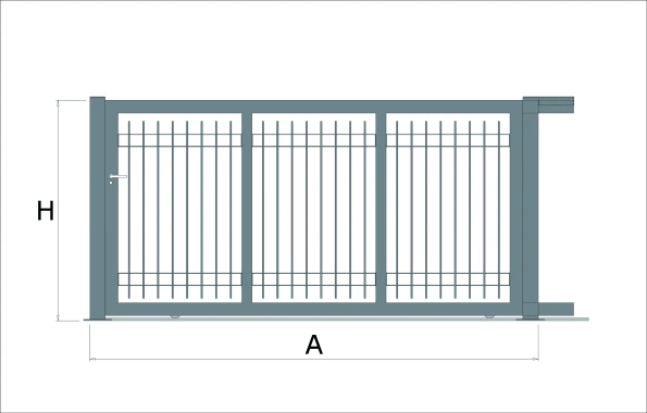 Base (A) 3500 Altezza (H) 1730